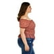 thumbnail image 2 of Blusa smock Tallas Extras Zenobia 12120 Vino floreado 42, 2 of 6