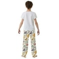 thumbnail image 5 of FORMRS Kids Pajama Pants with Pockets Size 6-8Y Boys Lounge Sleep Bottoms, Birds and Teapots, 5 of 8
