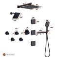 thumbnail image 2 of Mondawe Luxury Shower System Wall Mounted 12" for Bathroom, Rain Shower Combo Set with Handheld Spray, with Rough-in Valve, 2 of 10