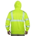 thumbnail image 3 of Rothco Hi-Vis Performance Zipper Sweatshirt - Safety Green, 3 of 4