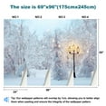 thumbnail image 3 of Peel and Stick Wallpaper White trees snow Beautiful winter landscape Christmas space Wonderland Modern Art Wall Mural Decor Self Adhesive and Removable 69in x 98in, 3 of 8