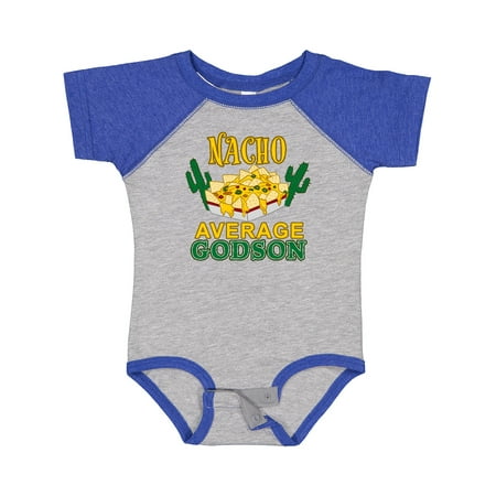 

Inktastic Nacho Average Godson with Nachos and Cacti Gift Baby Boy or Baby Girl Bodysuit