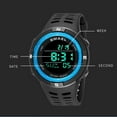 thumbnail image 3 of Sport Watches Waterproof Led Digital Clock Back Light Alarm Clock Week Display Stopwatch Wristwatches 1915 Digital Watch For Men - Digital Wristwatches, 3 of 6
