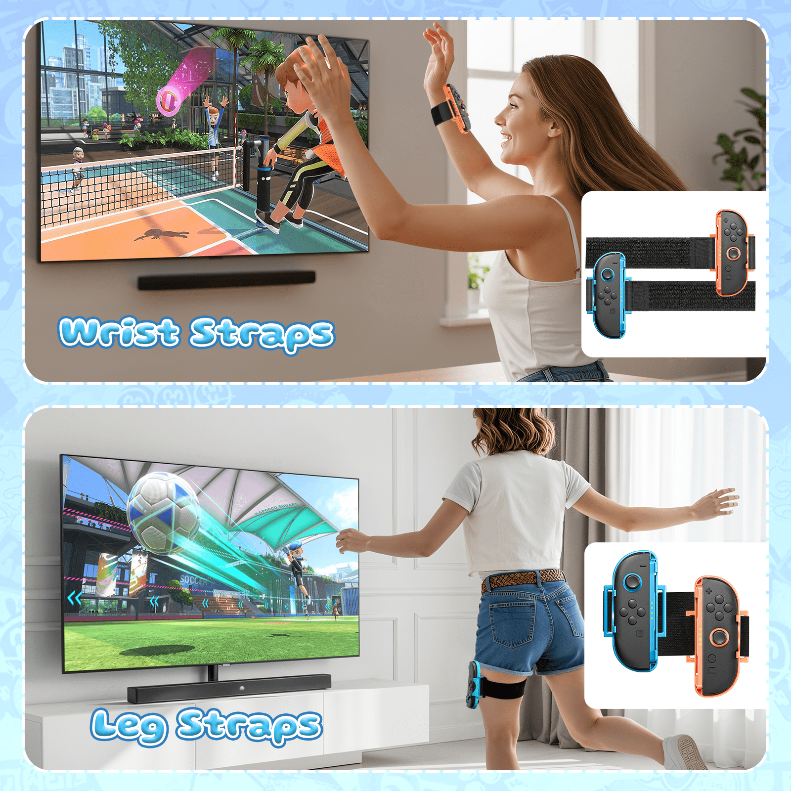 18 in 1 Switch 2 Sports Accessories Bundle for Nintendo Switch 2