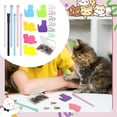 thumbnail image 6 of Dualoai Cat Shaped Stationery Set 6 Pads Sticky Notes Office Supplies Cat Lovers Gift 30, 6 of 9
