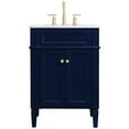 thumbnail image 5 of Elegant Decor Williams 24" Single Marble Top Bathroom Vanity in Blue, 5 of 16