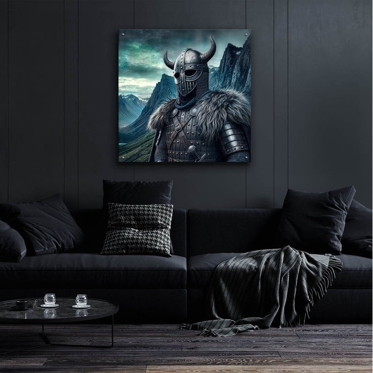 Epic Art 'Viking Warrior' by Rey Klimt Acrylic Glass Wall Art, 36
