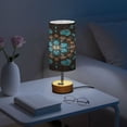 thumbnail image 6 of Wobogo Turquoise Mandalas Bedside Lamp Touch Control Table Lamp with USB A+C Charging Ports & AC Outlet 3-Way Dimmable Nightstand Lamp with Linen Fabric Shade for Bedroom Living Room, 6 of 8