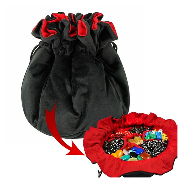 Mythrojan Renaissance Dice Bag with Multi Section Pouch and Waist Pouch - 6"