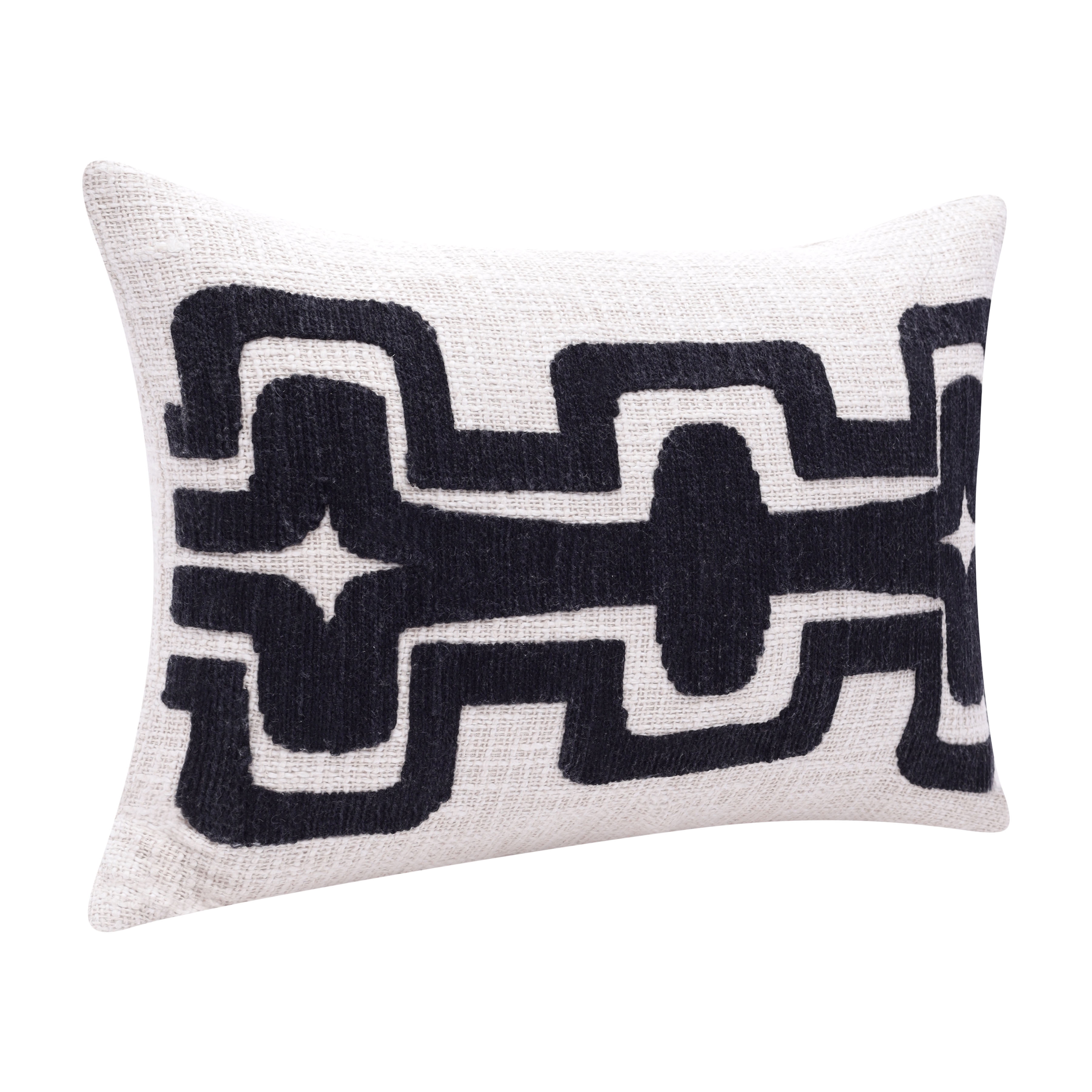 Harlow Hill Stacy Garcia 16" x 24" Onyx/ivory Geometric Cotton Blend Adult Decorative Throw Pillow Cover