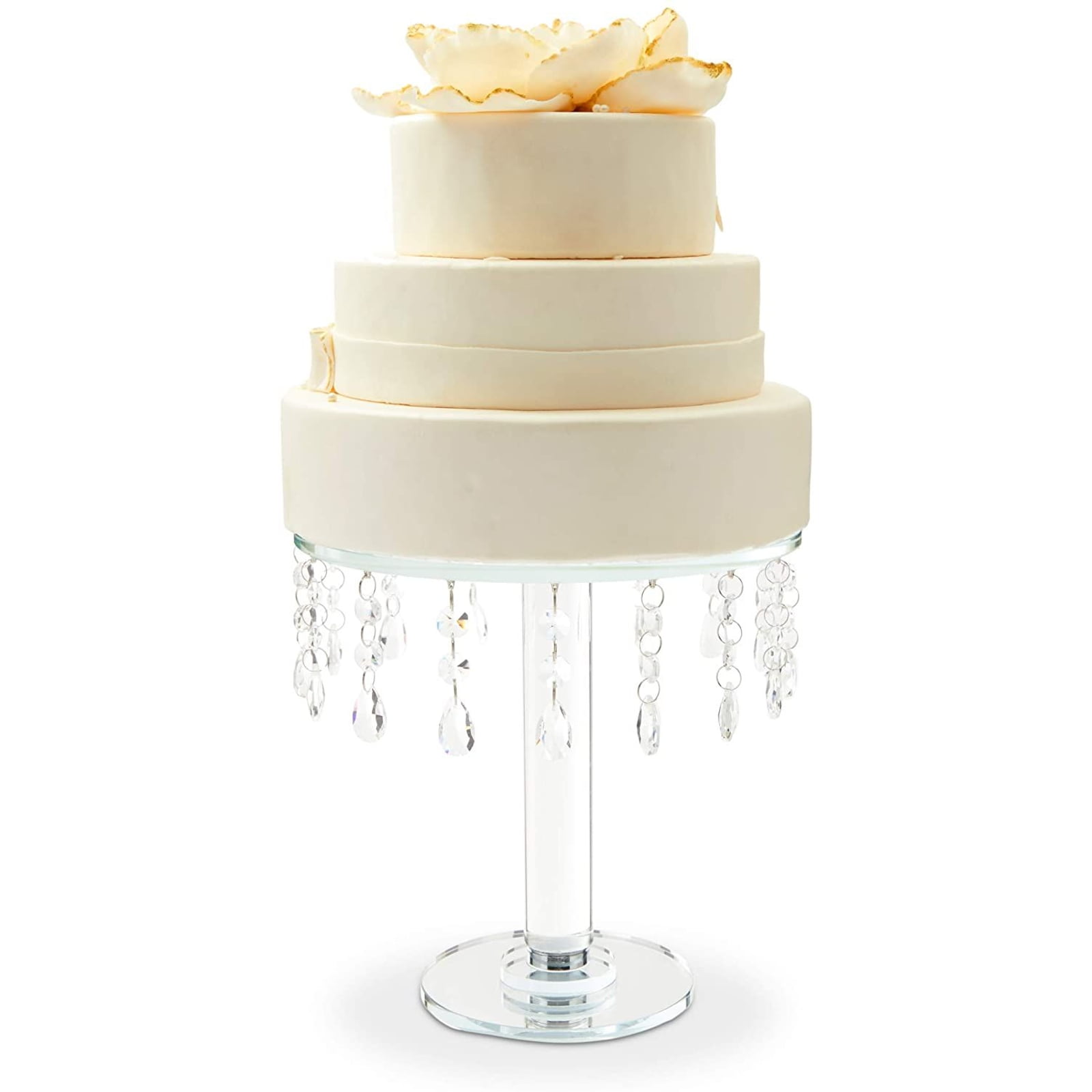 Square Round Cake StandChandelier Gâteau StandCrystal Cake Stand pour mariage 