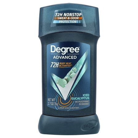 Degree Advanced, 72H Body Heat Activated™, Antiperspirant Deodorant, Iced Eucalyptus, 2.7 oz (76 g)