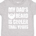 thumbnail image 4 of Inktastic My Dad's Beard is Cooler Than Yours in White Boys Toddler T-Shirt, 4 of 5