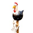thumbnail image 2 of Decoración de arte de jardín Forma de pollo Estaca Piso Resina Artesanía Yarda Césped Adorno de gallina, Tipo 1 kenally HA005016-01B, 2 of 6