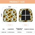 thumbnail image 3 of White Sunflower Seat Covers for Dining Room Chairs Set Of 4,Stretch Printed Washable Chair Seat Cover with Elastic Ties and Button,Removable Waterproof Couch Cushion Covers, 3 of 6