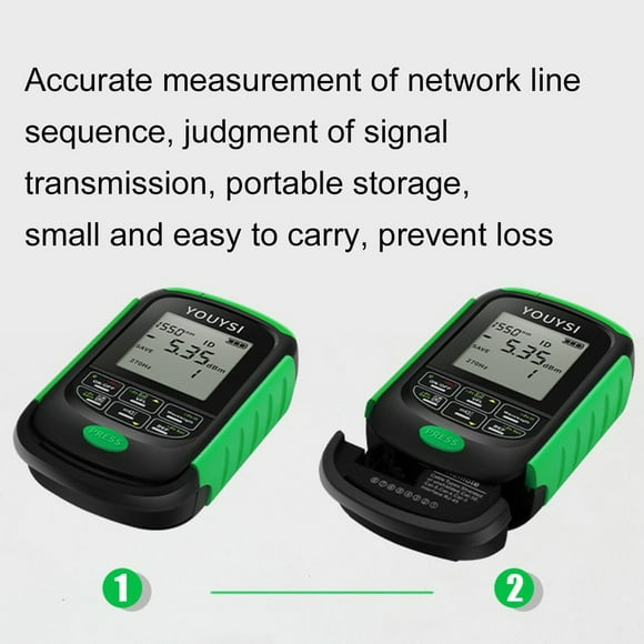 3 In 1 Optical Power Meter High-precision Mini Rechargeable Optical Fiber Attenuation Detector Network Cable Test LED Lighting