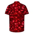 thumbnail image 4 of biudgviw Hawaiian Shirt for Men Lightweight Heart Print Graphic Tee Tops Summer Beach Short Sleeve Casual T Shirt S-XXXL, 4 of 5