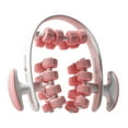 thumbnail image 2 of Almencla Rouleau Musculaire Circulaire à 24 Roues avec Poignée Outil de Massage pour Corps Cuisse Yoga Rose, 2 of 8