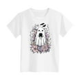 thumbnail image 5 of Gubotare Halloween Shirts Toddler Baby Boy Girl Pumpkin T-Shirt Short Sleeve Tops Take me to The Pumpkin Patch Tees Clothes Kids Halloween Shirts (White,3-4 Years), 5 of 5