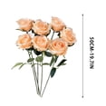 thumbnail image 3 of Dpityserensio 7Pcs Artificial Rose Flowers, Realistic Silk Rose Stems for Wedding Arch Backdrop, Faux Flower Bouquet for Living Room Table Centerpiece Party Decor, 3 of 6