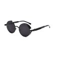 thumbnail image 2 of Gafas de sol de hip-hop callejero europeo y americano Gafas de parabrisas distintivas con espejo cruzado Gafas de sol de la serie Retro Punk para hombres y mujeres, 2 of 6