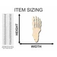 thumbnail image 2 of Unfinished Wood Skeleton Foot Shape - Bones - Craft- up to 46" DIY 18" / 1/4", 2 of 3
