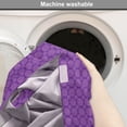 thumbnail image 2 of Geometrical Dog Crate Cover, Continuous Pattern with Abstract Purple Tones Striped Rounds Print, Easy to Use Pet Kennel Cover Small Dogs Puppies Kittens, 7 Sizes, Quartz Violet Fuchsia, by Ambesonne, 2 of 6