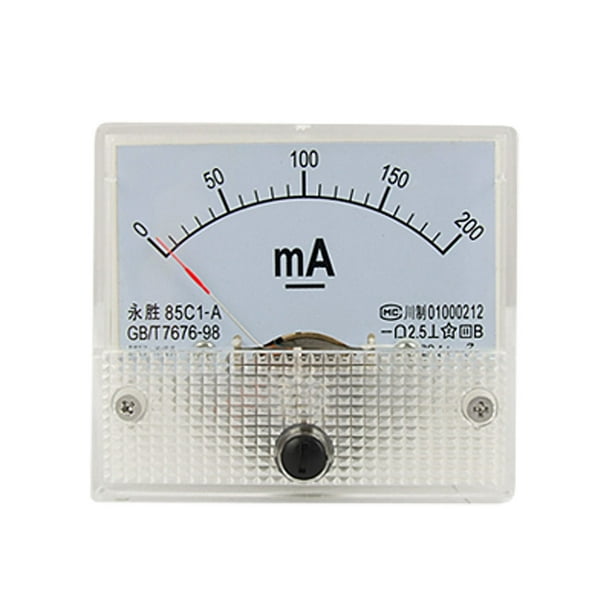 Ampèremètre Analogique de Panneau de Courant DC 200mA 85C1-A