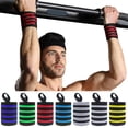 thumbnail image 5 of bestolf 2Pcs Wrist Compression Strap Adjustable Wrist Support Wrap Sprain Prevention Men Women Strength Training Weightlifting Deadlifts Wrist Brace, 5 of 8