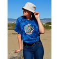 thumbnail image 2 of Cool Surfer Crocodile Tie Dye Crystal Women -Smartprints Designs, Female Large, 2 of 4