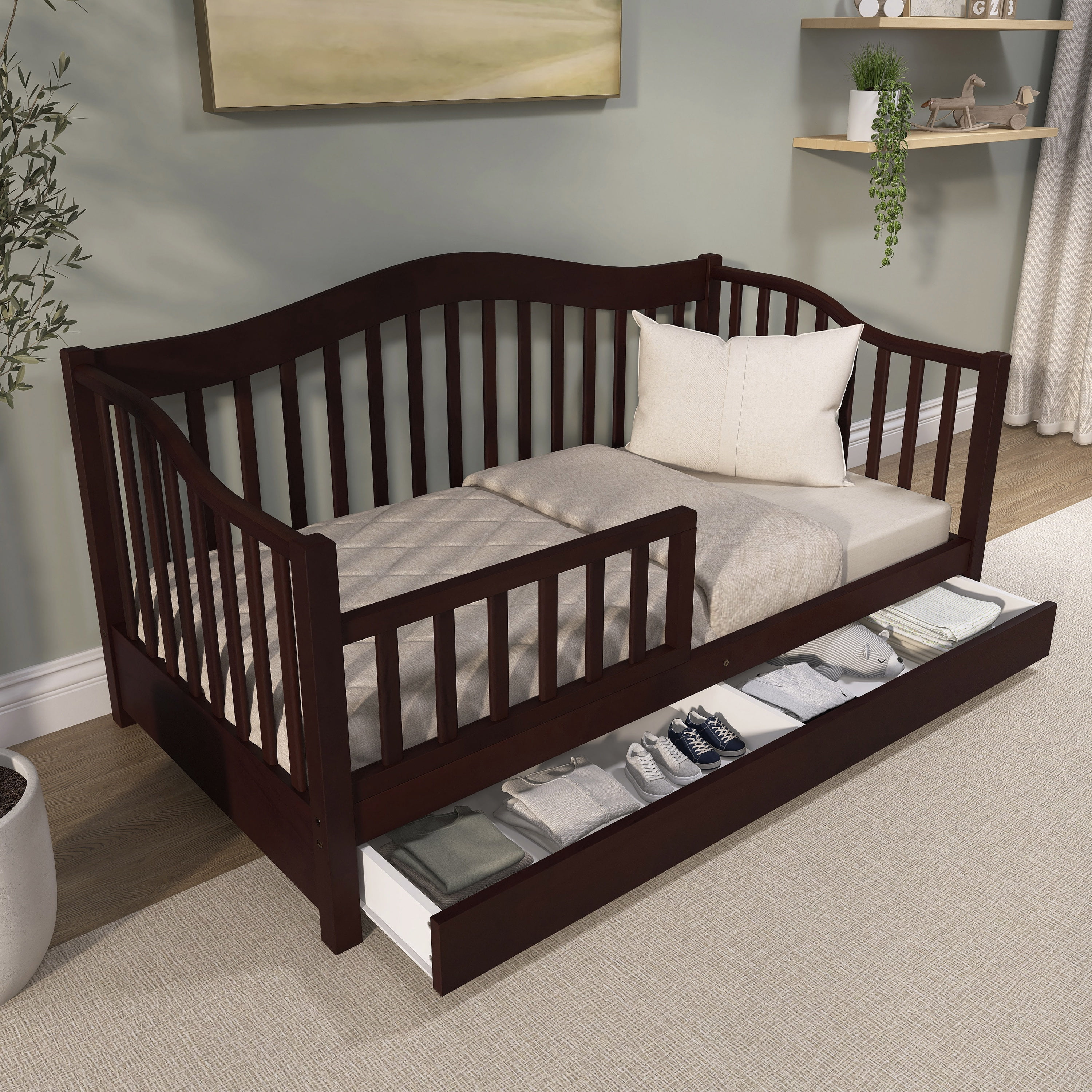 Dream on Me Toddler Day Bed, (Choose Your Finish)