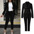 thumbnail image 2 of Combinaison de Mariage pour Femmes à Manches Longues Solide 2025 avec Poches et Pantalon pour Femmes Élégante, 2 of 6