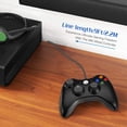 thumbnail image 2 of Mando de juegos con cable negro para Microsoft Xbox 360 PC WIN 7 8 10 Joystick, 2 of 8