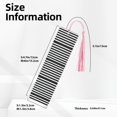 thumbnail image 3 of Kdxio Black And White Stripes Print Metal Tassel Bookmarks,Perfect Gift for Art Lovers and Bookworms Metal Bookmarks for Women, 3 of 8