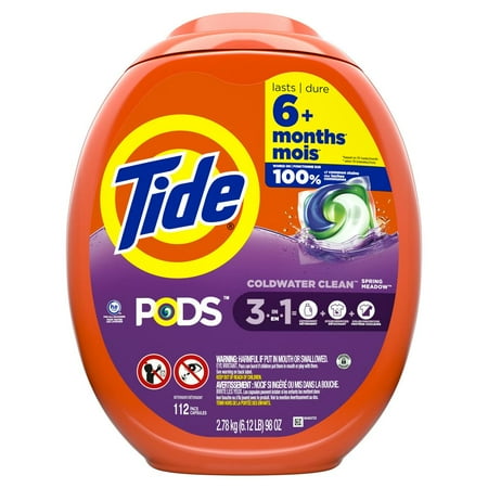 Tide PODS Coldwater Clean Spring Meadow HE Laundry Detergent Pacs - 112 ct