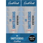 EastPoint Sports Official Size Badminton Shuttlecocks, 6-Pack - All-Weather Birdies for Badminton Outdoor Games