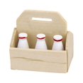 thumbnail image 1 of 1/12 mini house Miniature Kitchen Milk Rack with Bottles Set, 1 of 7