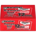 thumbnail image 2 of (24 pack) Maruchan Ramen Noodle Soup, Beef Flavor Instant Noodles, 3 oz, Pack of 12, 2 of 20