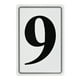 thumbnail image 1 of Uxcell Señal de Letra de Aluminio 9, Números de Casa de 11.8 Pulgadas y Letras de Metal, 1 of 1