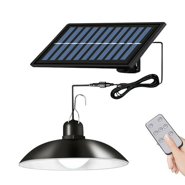 Lámpara de exterior Luces colgantes solares LED Retro Araña a prueba de agua con control remoto de b Tomshoo Lámpara de exterior