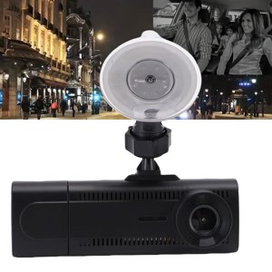 1080P Dash Cam, 24Hr Stationnement jusqu'à 32GB 3 Chaîne Dash Cam 170 Degré d'angle pour la conduite