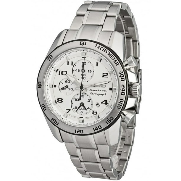 Seiko Men's SNAE59P1, Sportura,Alarm Chronograph,stainless steel,Sapphire  Crystal,date,100m WR,SNAE59 