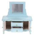 thumbnail image 4 of Maison de Poupée Mini Coiffeuse en Bois avec Miroir Modèle de Coiffeuse en Bois, 4 of 8