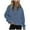 A-Blue804, variant on Women's Half Zip Pullover Hoodie Oversized Fit Raglan Sleeve Kangaroo Pocket Top Soft Casual Daily Loungewear Shirt