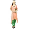 thumbnail image 7 of Phagun Angrakha Style Rayon Womens Tunic Kurta Pom-Pom Designer Kurti Top Indian Clothing, 7 of 7