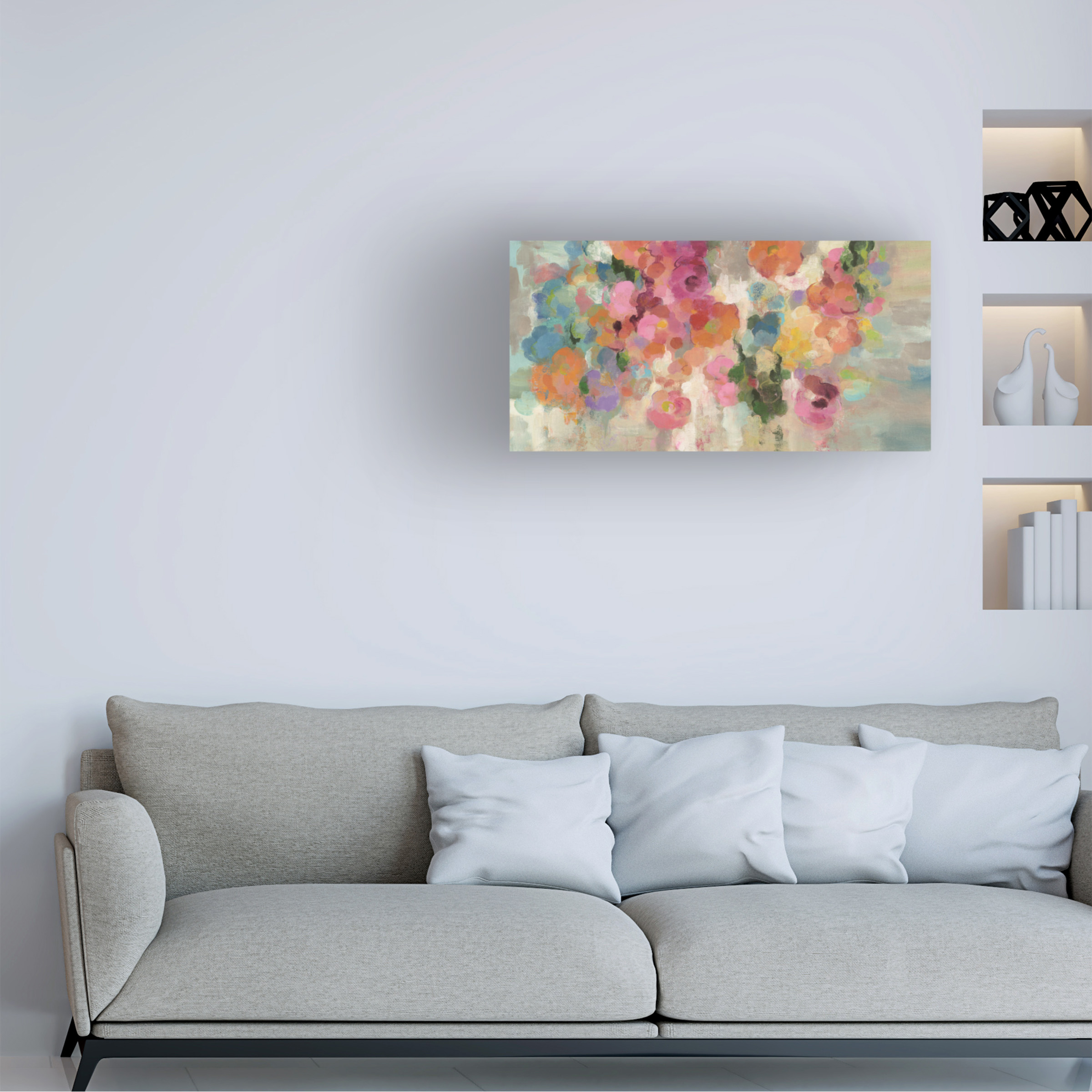 Trademark Fine Art 'Colorful Garden I Crop' Canvas Art by Silvia Vassileva