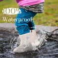 thumbnail image 3 of YYW Toddler Rain Boots,Kids Easy-on Anti-Slip Rain Shoes for Boy Girl(Ivory White,6 Toddler), 3 of 10