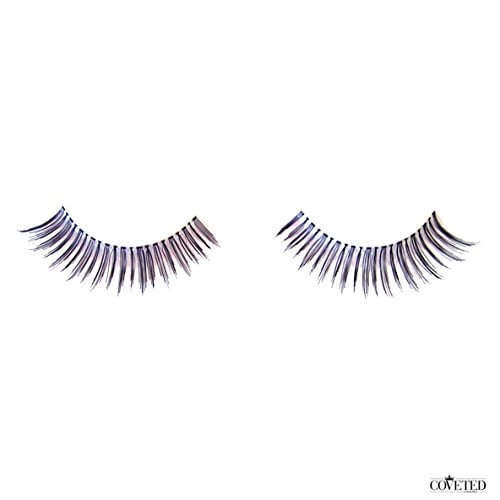 Coveted Cosmetics False Eyelashes Natural Feather Hand Made Human Hair Fake Falsies Lashes (10 Pair, Goddess)