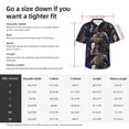 thumbnail image 6 of Lsque Astronaut pattern Hawaiian Shirt for Men, Unisex Summer Beach Casual Short Sleeve Button Down Shirts-Medium, 6 of 9