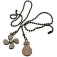 thumbnail image 4 of Juego de 4 cadenas para ventilador de techo, cadena de extensión con patrón de bombilla y ventilador, cadena colgante para ventilador de 12 pulgadas (bronce rojo), 4 of 8